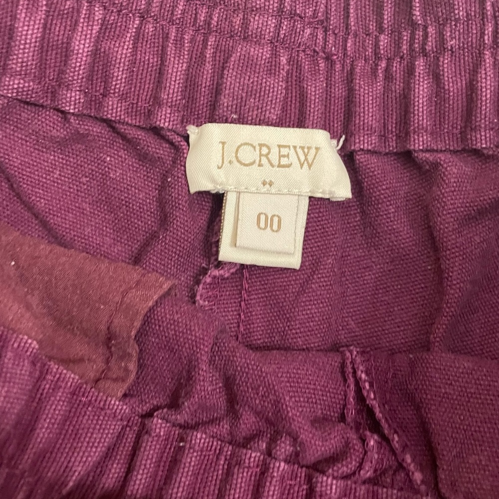 J.Crew Maroon Elastic Shorts - Picture 3 of 4